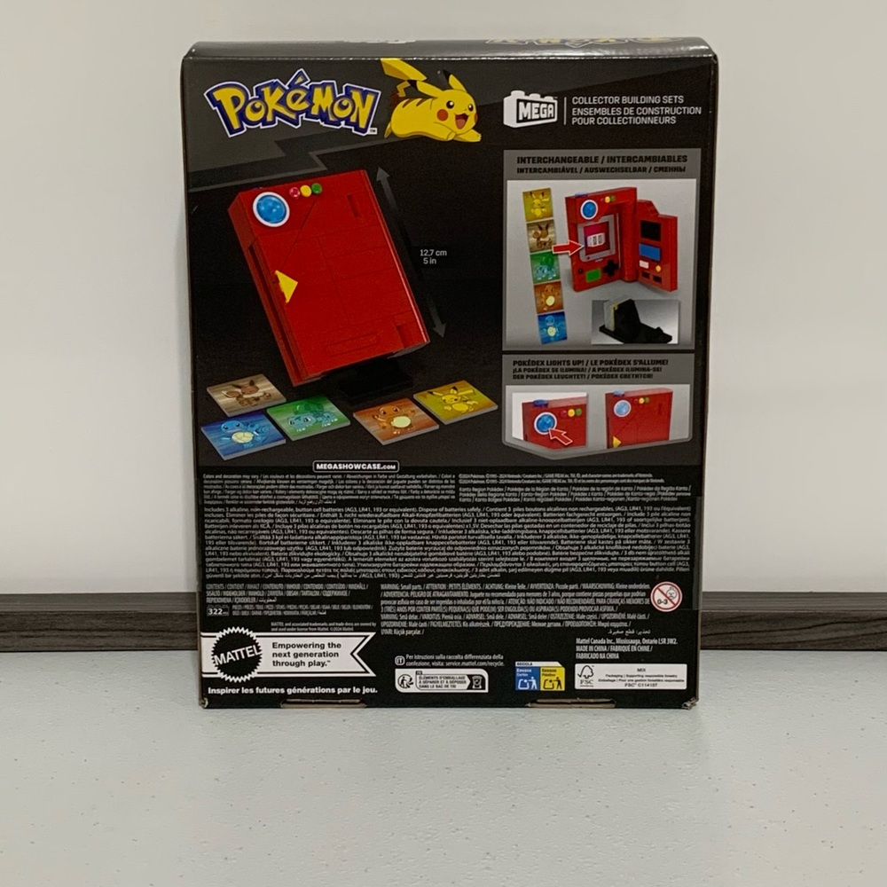 MEGA Pokemon Kanto Region Pokedex Collector Building Kit-New - Picture 2 of 11